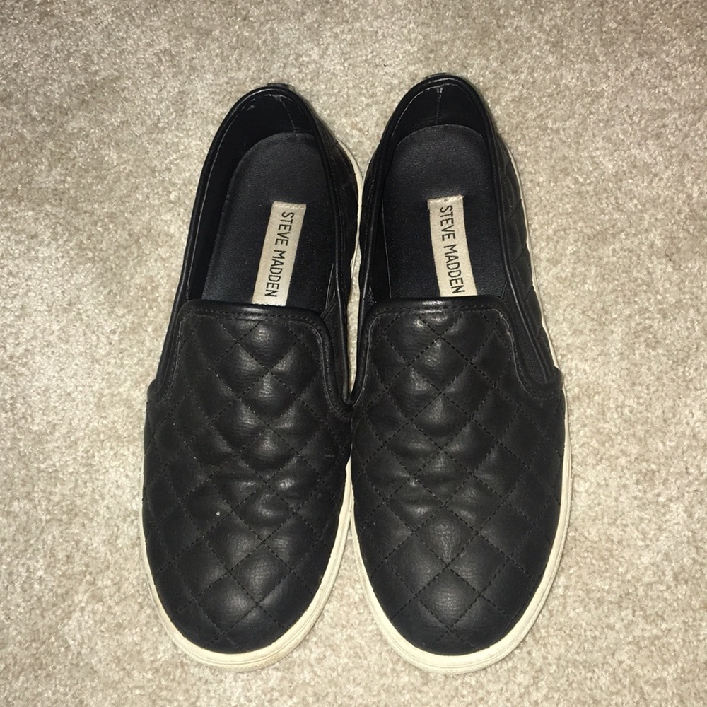 Black slip on shoes